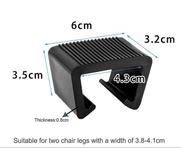10 stk. havemøbelclips-stik til fletmøbler, 4,3 cm