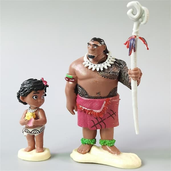 6-pak Moana Figur Legetøj PVC Model Mini Figur Sæt