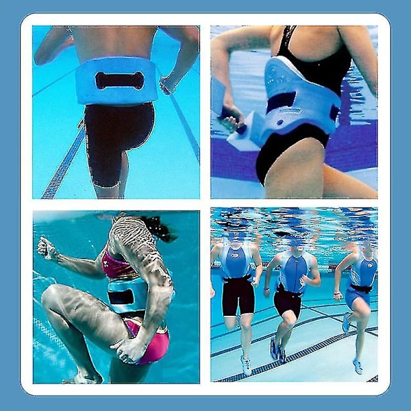 Aqua Aerobics-bälte för vattensporter, simning och fitness , universellt justerbart säkert simhjälp Xinmu 67cm*21cm*4cm