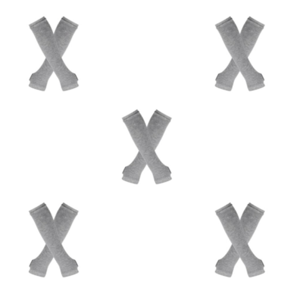 1/2/3/5 Knæstrømper til tykke lår - Nemme at have på og i lys grå light gray 5Set