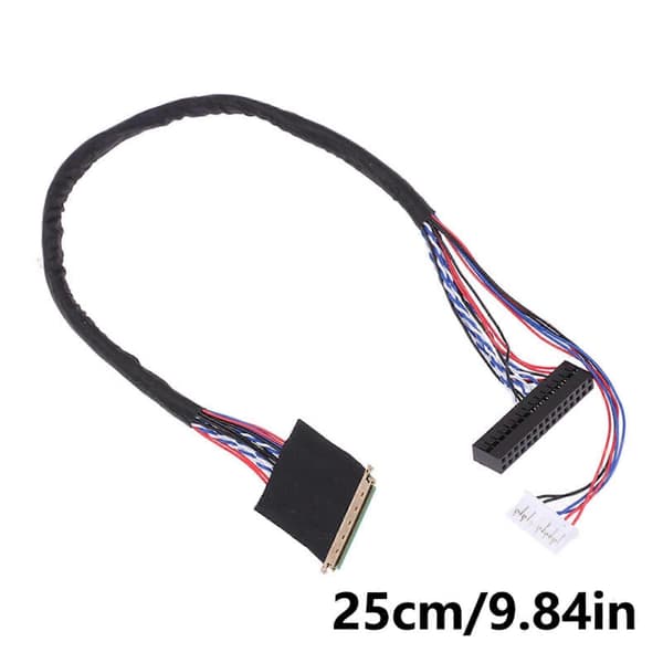 40Pin 2-kanals 6-bit grænsefladekabel til LED LCD LVDS-skærme med forbedret dataoverførselshastighed Double 6 lines 25cm