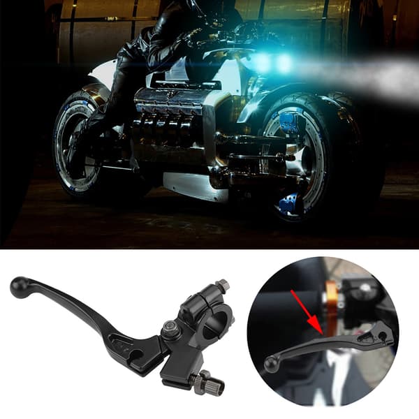 Foldable Clutch Lever with Perch for 50CC - 125CC Dirt Pit Bike - 22mm 7/8in Handlebar
