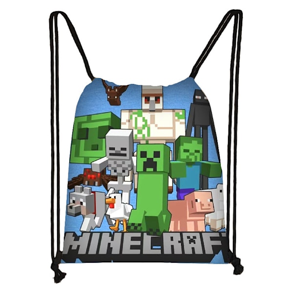 Gymnastikpåse Minecraft Grön