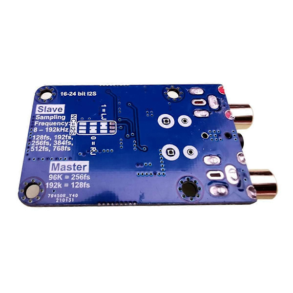 I2S ADC Audio I2S Inspelningskortmodul Master/Slave-läge 24Bit 192K 96K 48K Multifunktionell Dev