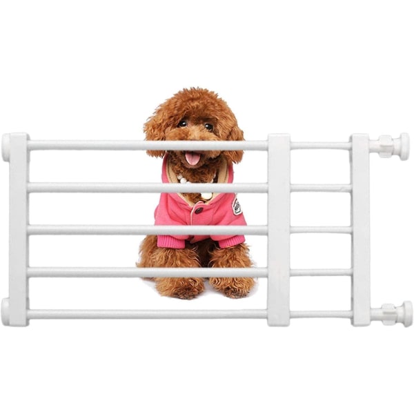 Korta Dog Gate trappgrindar för hundar baby för hundar Low Safety Retractable Gate White 39 60 Wide 24 High