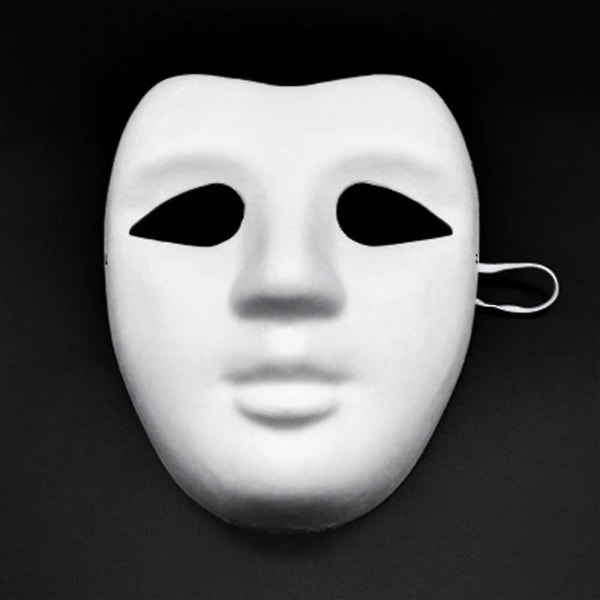 10 stykker Halloween-maskemasker laget av plast for håndverk og maling-haoyu Style 3