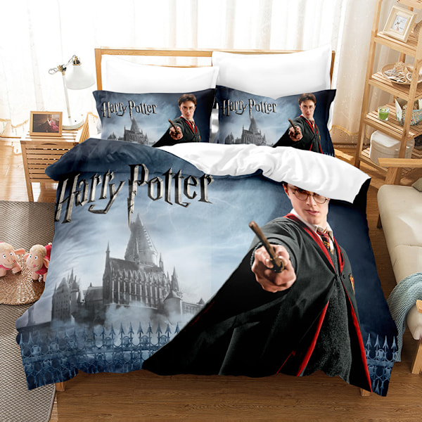 Harry Potter Sengetøy Sett med Trykt Motiv Dynetrekk Dynetrekk Putetrekk Barnegave 5 140*210