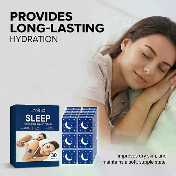 Melatonin søvnstøtteplaster 30 STK Fremmer avslappende søvn Enkel overnattingsbruk Aktuelt plaster for voksne søvnløshet lindring gave 60pcs