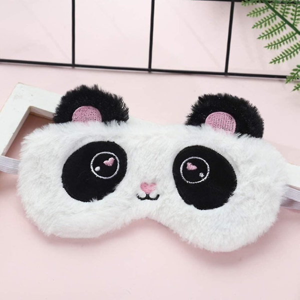 Panda Sovemaske Sovemaske Øyemaske For Sove Silke Nyhetsgaver Morsomt øyedeksel Blindfold