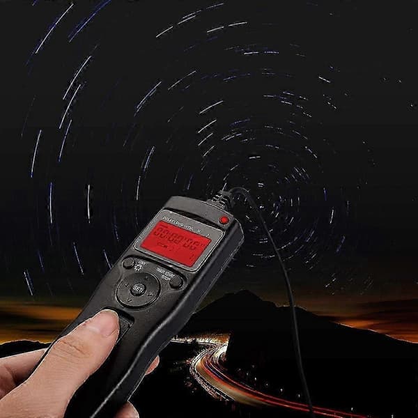 LCD-timer fjernudløser til Canon EOS 7D, 1D, 5D, 6D, 50D, Intervalometer fjernbetjening