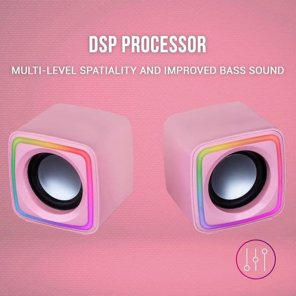 RGB gamerhøjttalere 8W DSP-lydprocessor
