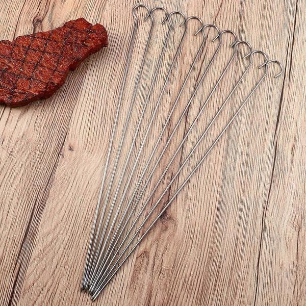 Bakekrok Ni Form Rustfritt Stål Rund Bakepinne for Grill 25 Stk