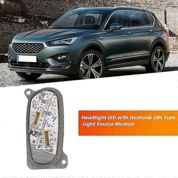 Kørelysmodul til Seat Tarraco 2019-2024 LED-forlygte med køleplade Left Silver