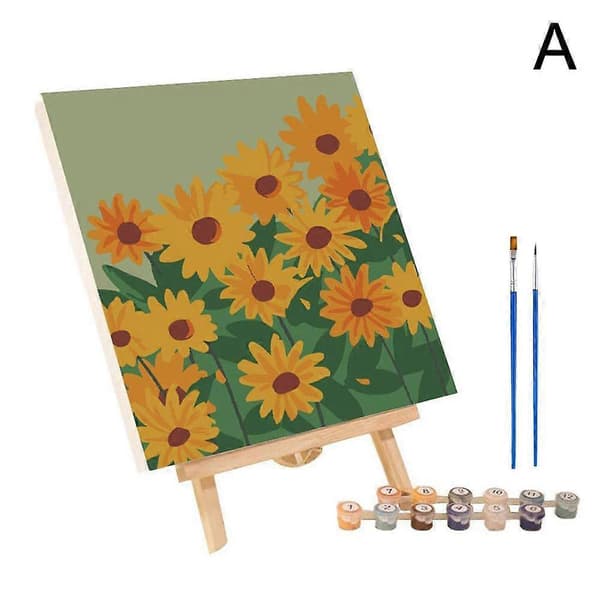 DIY Digital Oljemålning Canvas Målning Efter Nummer Med Ram Barnpresenter A