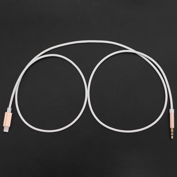 Aux-ledning til bil - 3,5 mm aux-kabel til iPhone 5 og nyere modeller