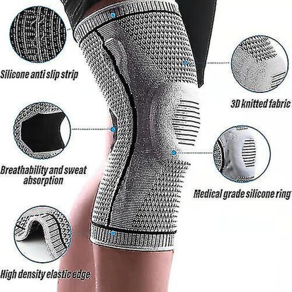 Ultra Knee Elite Knäkompressionsskydd Medicinskt Knäskydd Knäkompressionssleeve 2PCS M