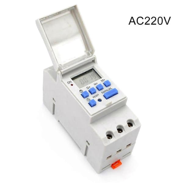 THC15A Digital Timerkontakt Relæstyring LCD DIN Programmerbar Ac220v