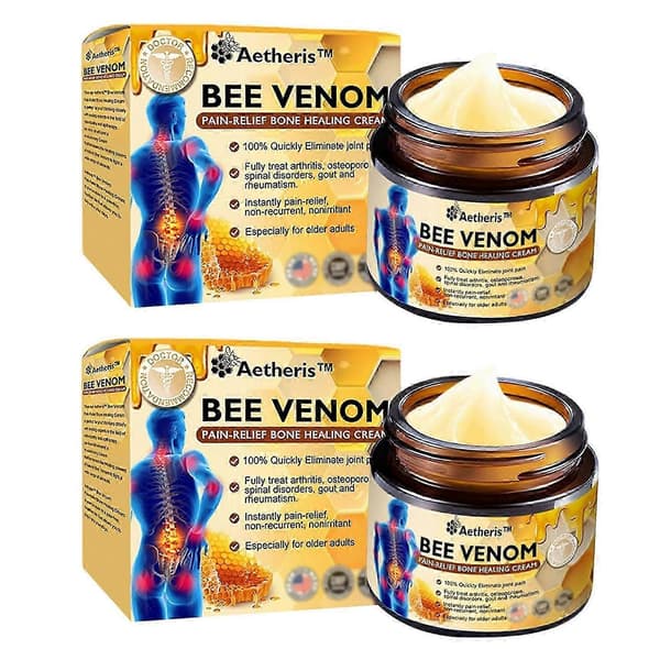 Biegift Avansert Ledd- og Benkrem for Rask Lindring av Ubehag, Smertelindrende Formel for Utvortes Bruk med Naturlige Ingredienser_RIAL_bs8z 2pcs