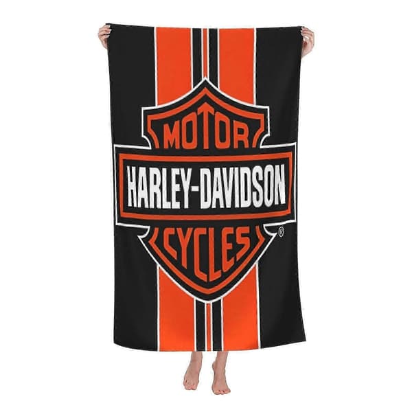 Harley Davidson-3 badehåndklæde unisex håndklæder modehåndklæde superfiber badehåndklæder-dw672
