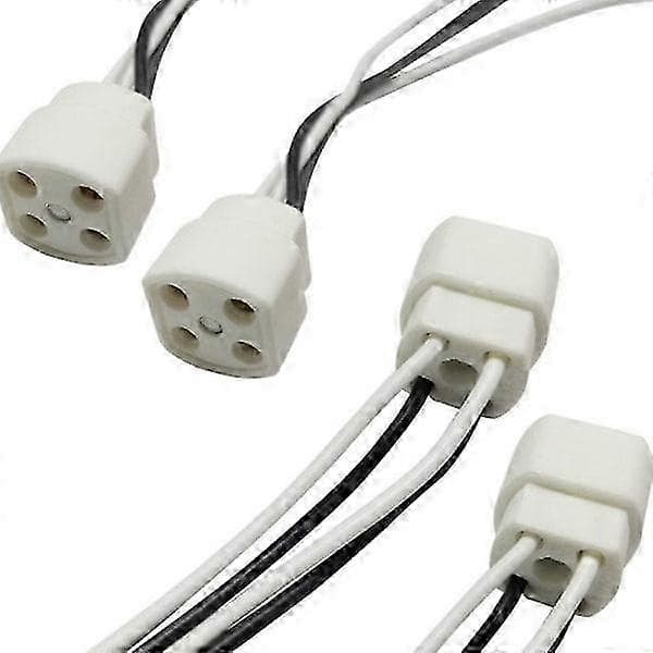 4 stk G10q 4-pin rørlyssokkel
