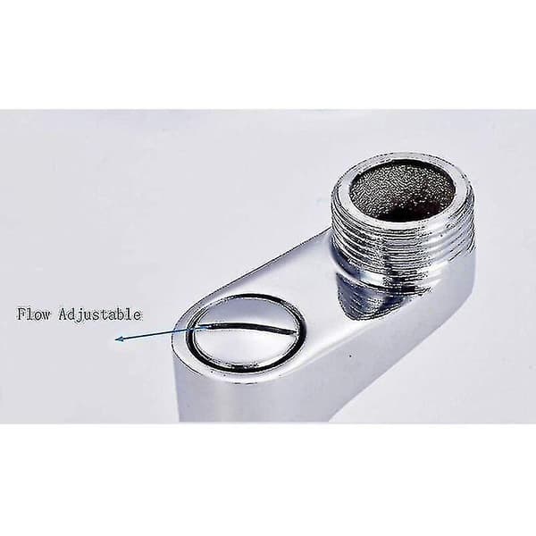 2-pakks badekarbatteriadapter, justerbar svingarm, 25mm, 20mm, dusjbatteri, baderomsbatteri, solid messing blandebatteri