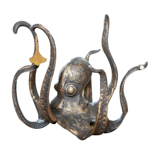 Bläckfisk Mugghållare Kaffe Mugg Hållare Resin Octopus Staty Ornament