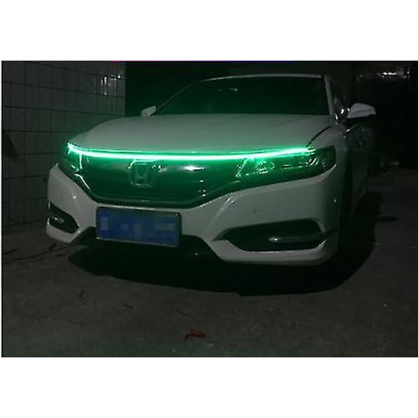 Bilhjelm Kørelys Strip Vandtæt Fleksibel LED Auto Dekorativ Atmosfære Lampe Omgivende baggrundslys 12v Universal