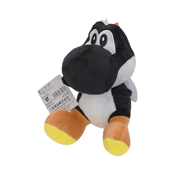 Molya 6\" Svart Yoshi Plysch Set Leksak, Stoppade Djurdockor För Samling Födelsedag Julgåva Typ1