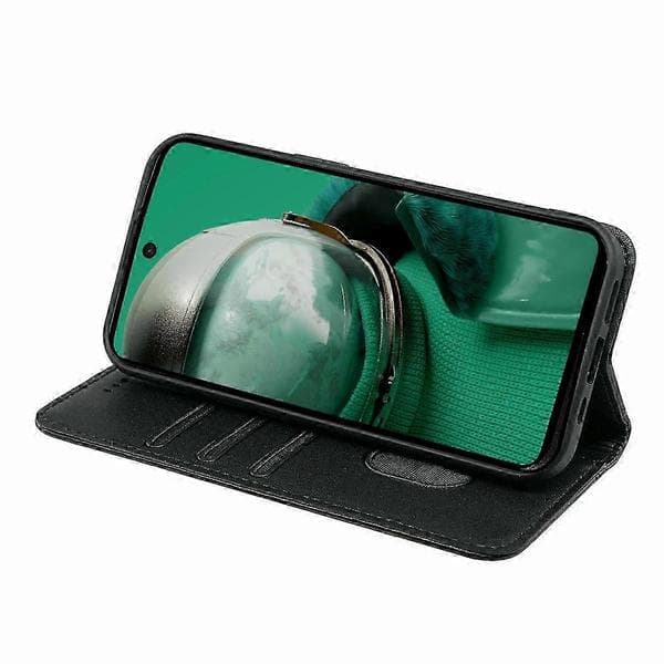 HX01 HMD Pulse Pro Plånboksfodral med Magnetlås Grön PU-läder Mobilskal Multicolor Black