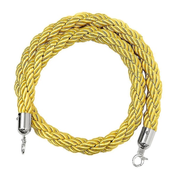 Barrier Rope Crowd Control Stanchion Queue Snoet reb med kroge Yellow