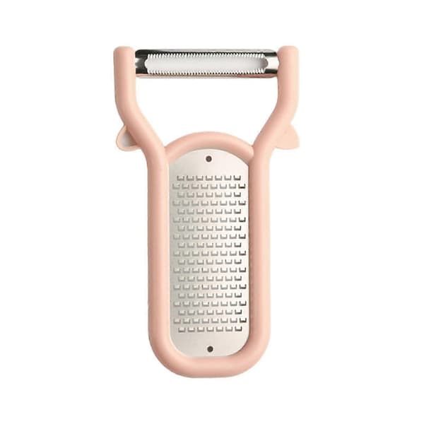 Multifunksjonell grønnsaksskreller i rustfritt stål med skarpt blad for poteter og epler Orange