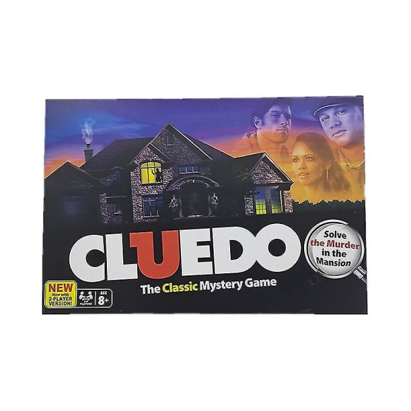 Cluedo-peli Klassinen salaperäinen etsivä päättelytapausten lautapelikortti