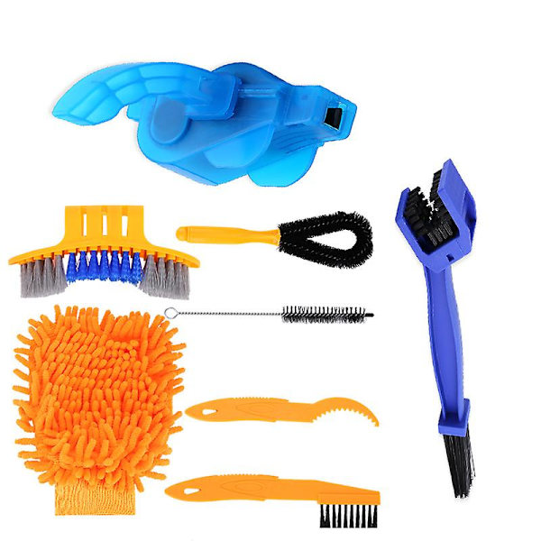 Bike Chain Washer Cleaner Set Chain Box Mountainbike tilbehør Vedligeholdelsesværktøj Rengøring Big Brush
