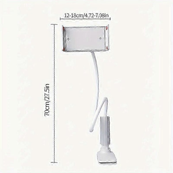 360 Graders Roterende Tablet Telefonholder Spiral Base Lazy Stand Mobiltelefon Tablet Sengestativ Seng Lazy Stand - God