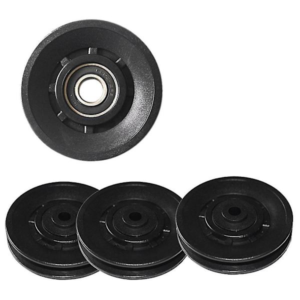 4 kpl universal 90 mm halkaisijaltaan kulutusta kestävä laakeripyörä Pyörän kaapeli Gym osa