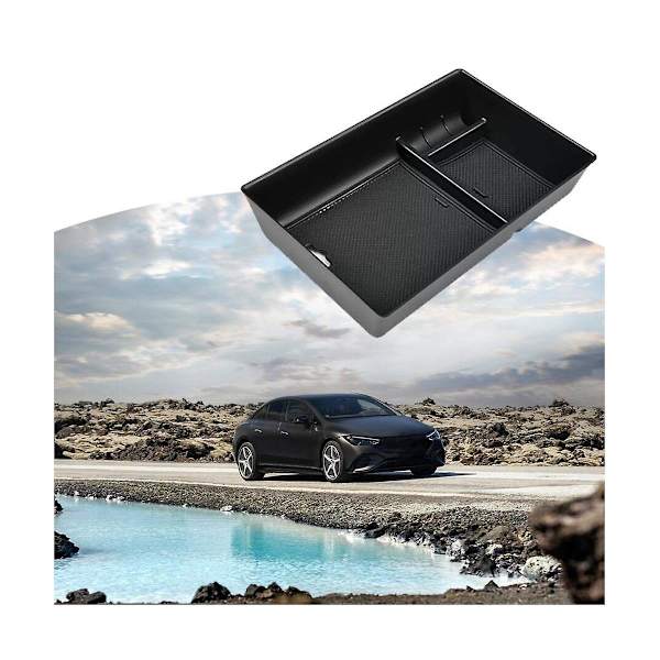 For Eqs Eqe 350 450 2022 2023 Bil Armlene Oppbevaringssenter Konsollarrangør Diverse Skuff Tilbehør Black