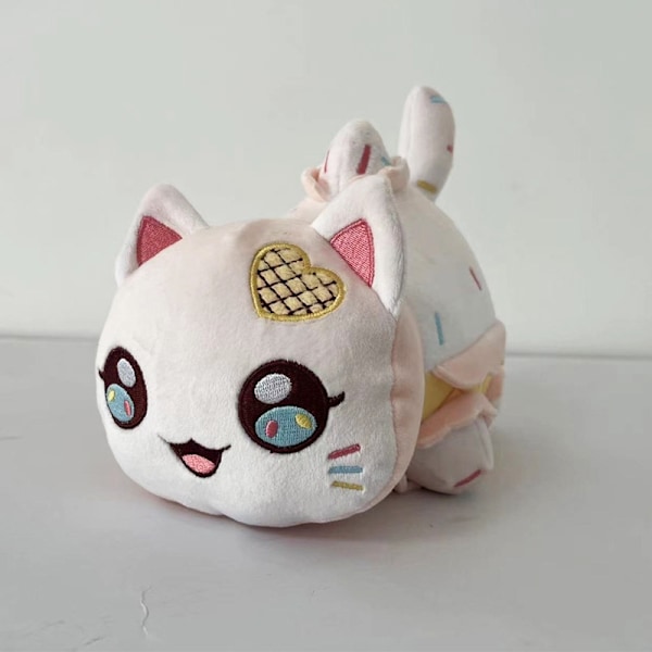 Aphmau Meemeows plyschdocka kattdocka mjuk kudde leksak Hamburg-WELLNGS Gradient Ice Cream Cat
