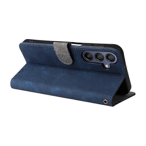 Kompatibelt Plånboksfodral för Samsung Galaxy A16 RFID PU Läderfodral Ställ Blue