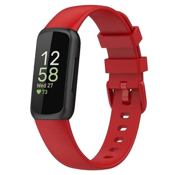 Fitbit Inspire 3 Kompatibel Silikone Urrem Red