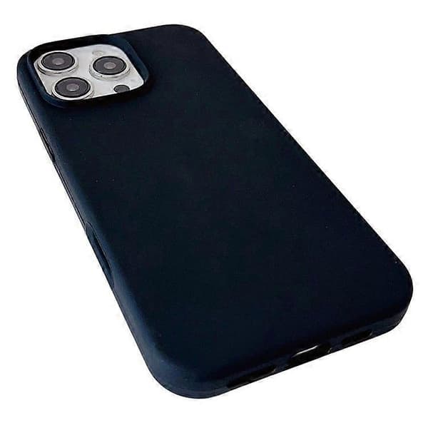 För iPhone 16 Pro Max Skal Silikon Stötsäkert Telefonskydd Black