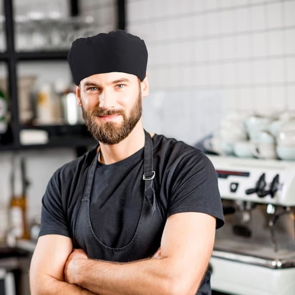 3 kpl kokin hatut Säädettävät keittiön kypsennyshatut Food Service Hatut Joustavalla