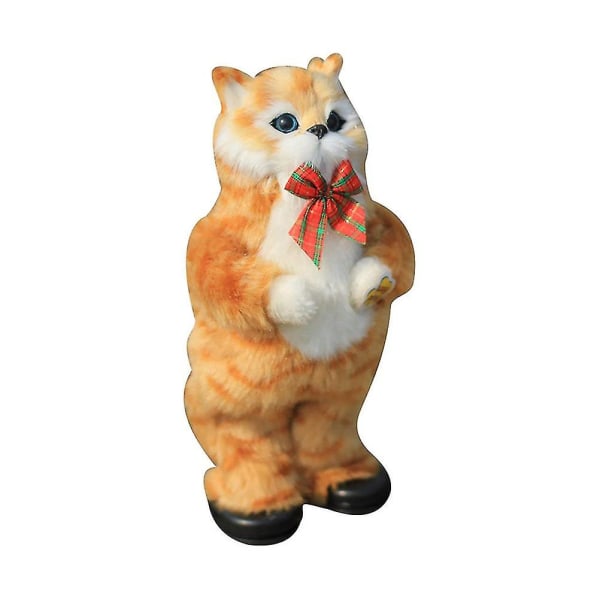 Sähköinen söpö simulaatio kissa keltainen kissa laulaa ja tanssii kissanukke lahja lapsille interaktiiviset lelut Yellow