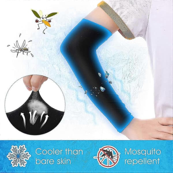 2 par børneærmer Anti UV solcreme kompression gaming ærmer til drenge piger
