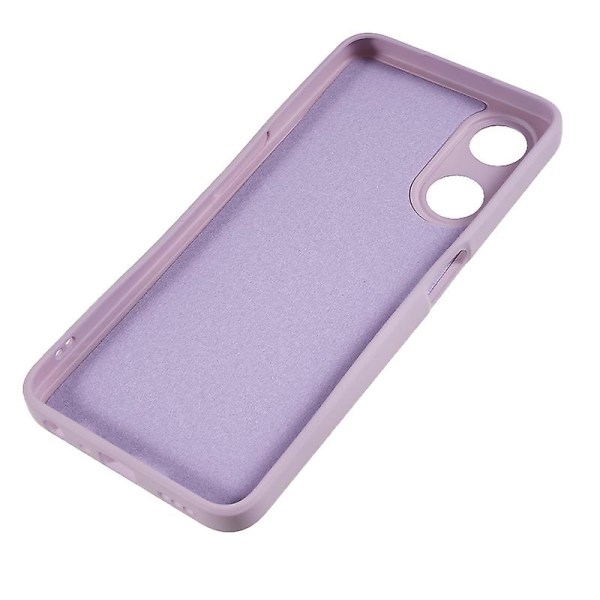 Oppo A58 5g kuituvuoraukseen, kumitettu TPU- case , anti-scratch puhelimen cover Light Purple