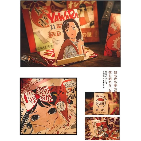 30 postkort, japansk animeret postkort, animeret postkort, vintage postkort