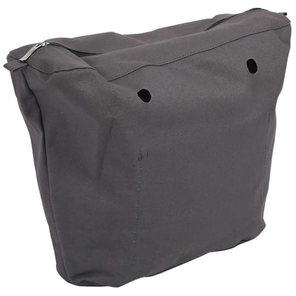 Vanntett solid lerretinnsats Innerfôr Innsats Glidelåslomme for Obag O Bag Håndveske Veske Mørkegrå Dark gray 39*12*31Cm