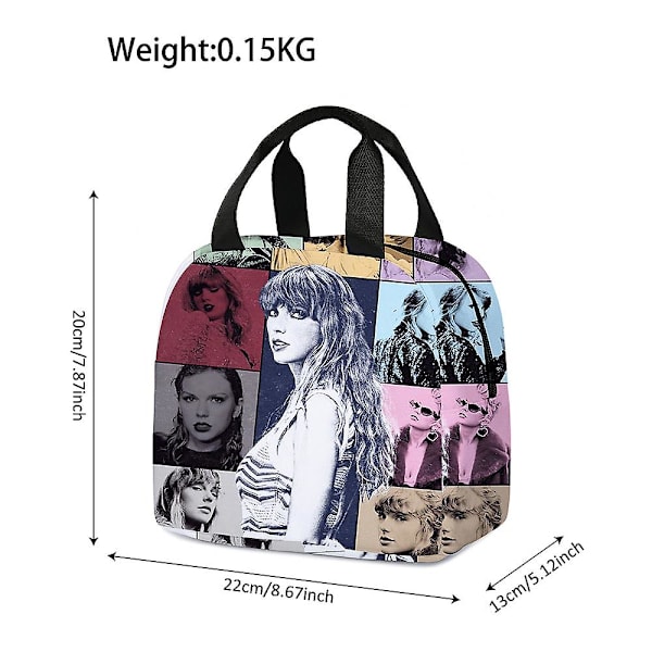 Taylor Swift Isoleret Frokostpakke Taskepose Voksen Børn Skole Mad Snack Picnic Box Butik Tasker Håndtaske A