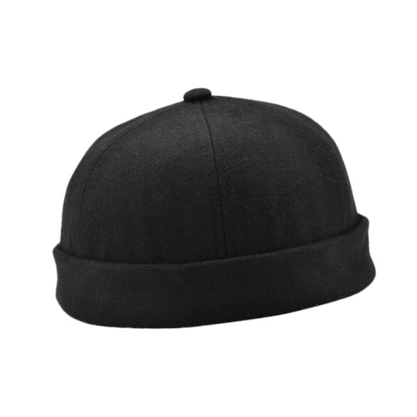 Retro Eaves Flange Landlord Hat Svart