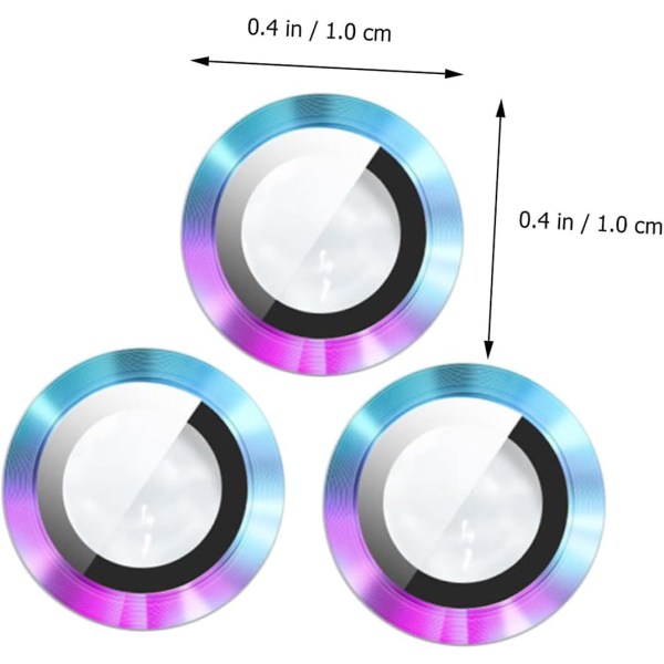 6 stk linsebeskyttelsesfilm herdet glass kameradeksel Fargerik kameralinsebeskytter Mobile Gadgets Full telefonbeskyttelse kameradeksel