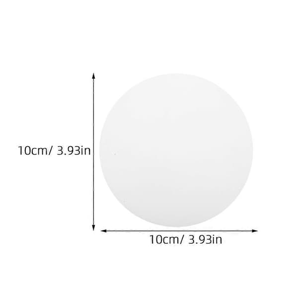 6 st vita downlight-diffusorplattor för mjukt ljus, ersättning, PC-material